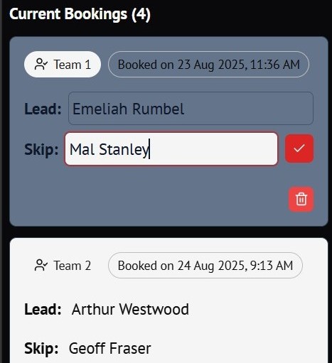 A person on a phone managing their booking