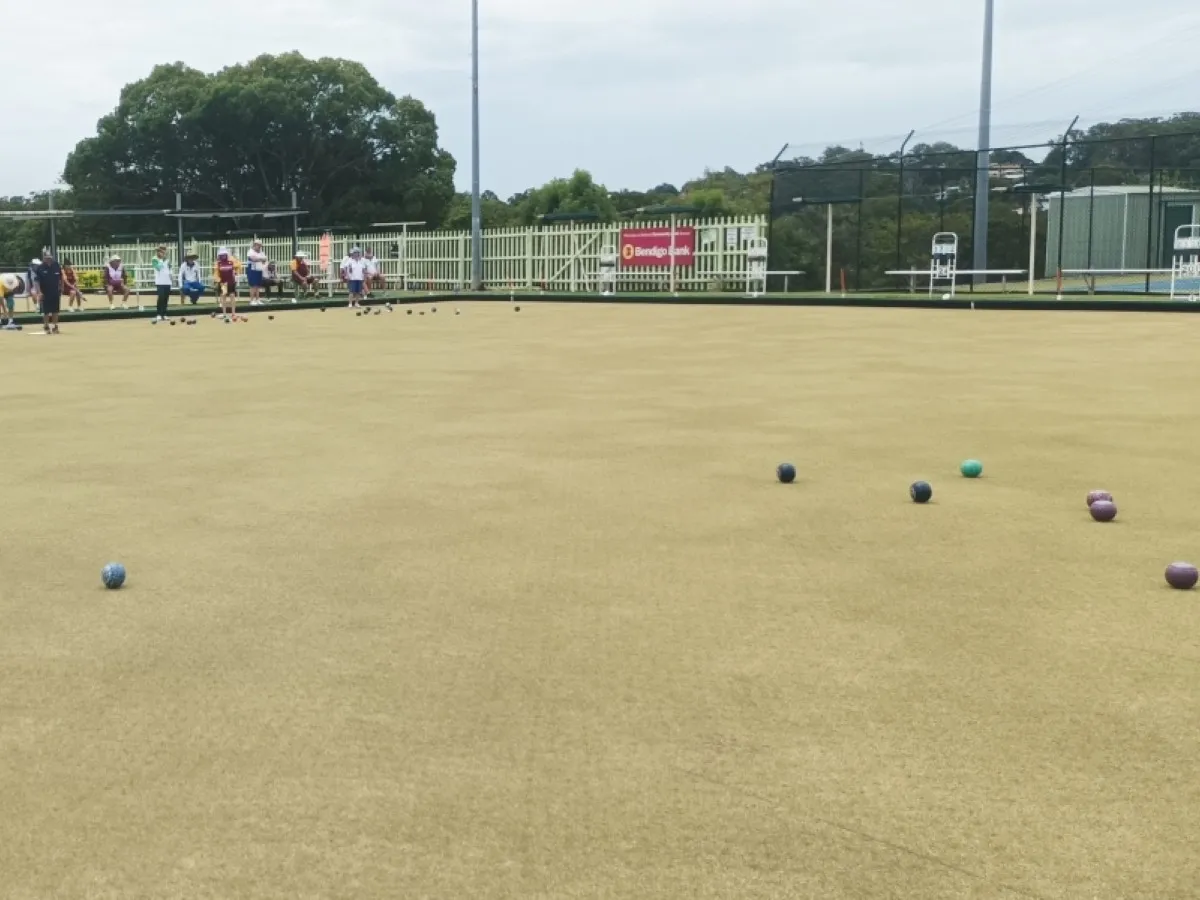 People playing bowls